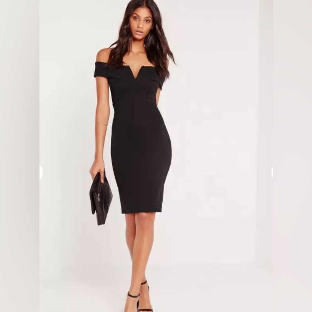 EUC Missguided Bardot Off-Shoulder Dress - Picture 2 of 9